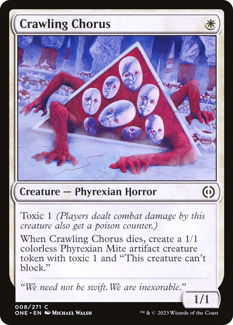 Crawling Chorus (ONE-008)  Foil - Phyrexia: All Will Be One