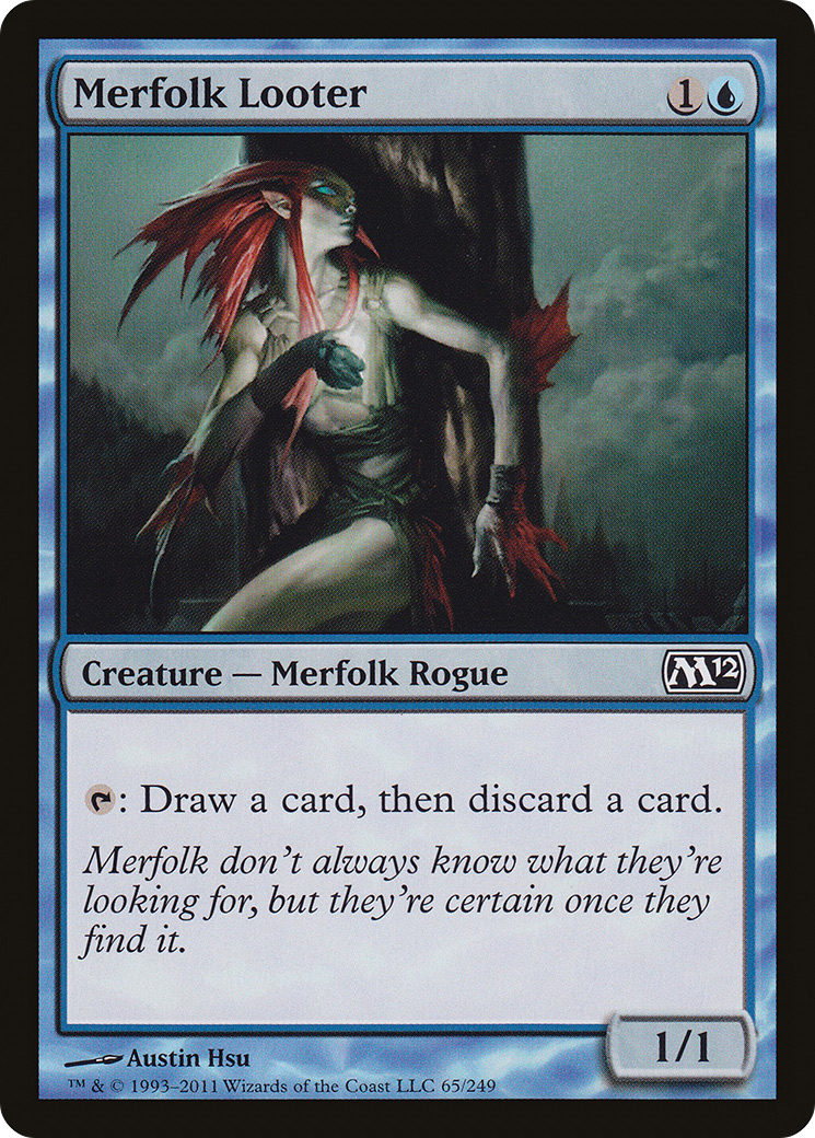 Merfolk Looter (M12-065)  - Magic 2012