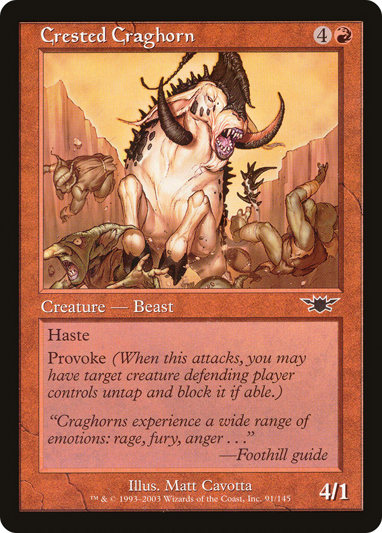 Crested Craghorn (LGN-091)  Foil - Legions