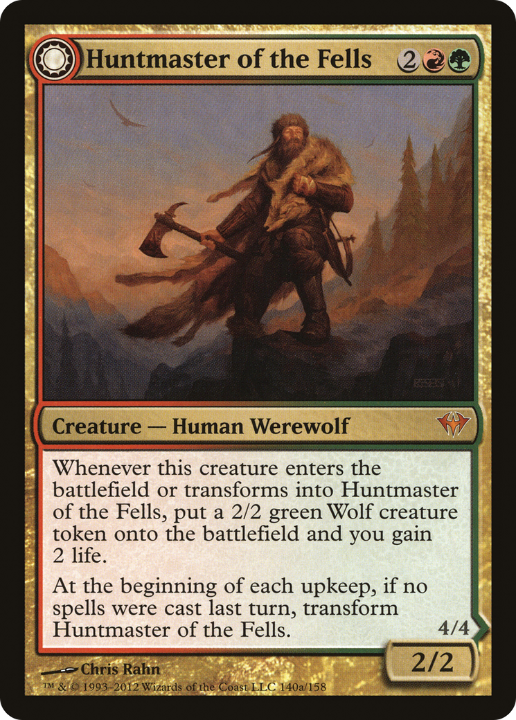 Huntmaster of the Fells (DKA-140) - Dark Ascension: (Double Faced Transform)