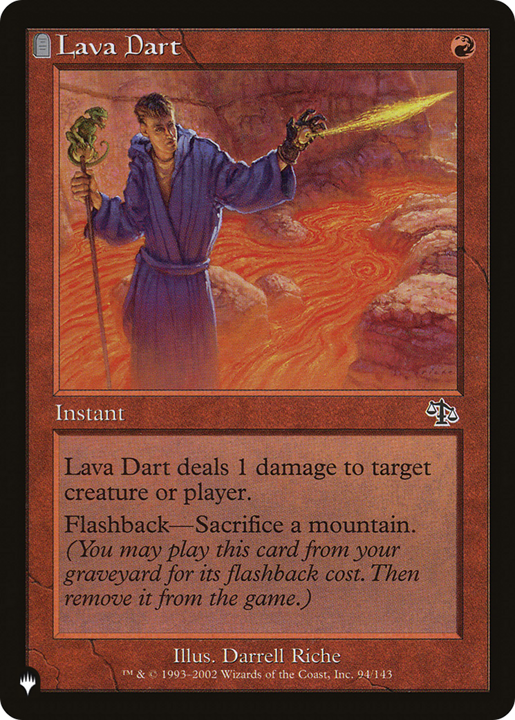 Lava Dart (LIST-94/143)  - The List: (tombstone)
