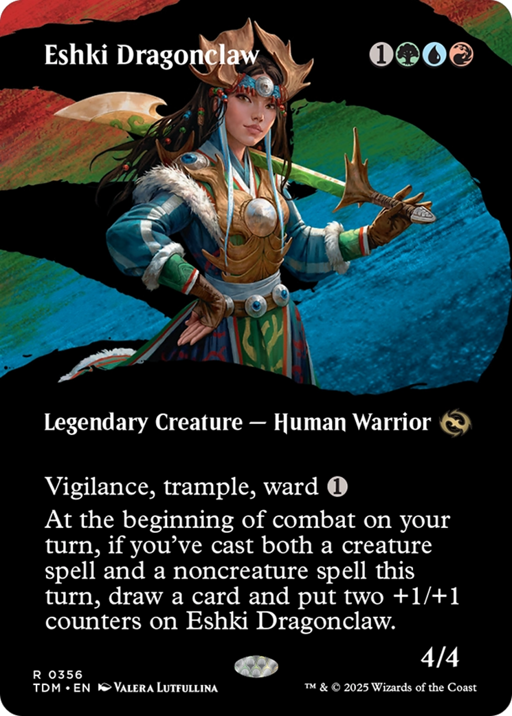 Eshki Dragonclaw (Borderless) (TDM-356)  - Tarkir: Dragonstorm: (Showcase)