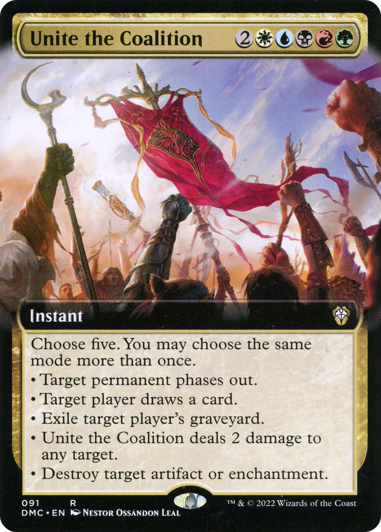 Unite the Coalition (Extended Art) (DMC-091)  - Dominaria United Commander: (Extended Art)