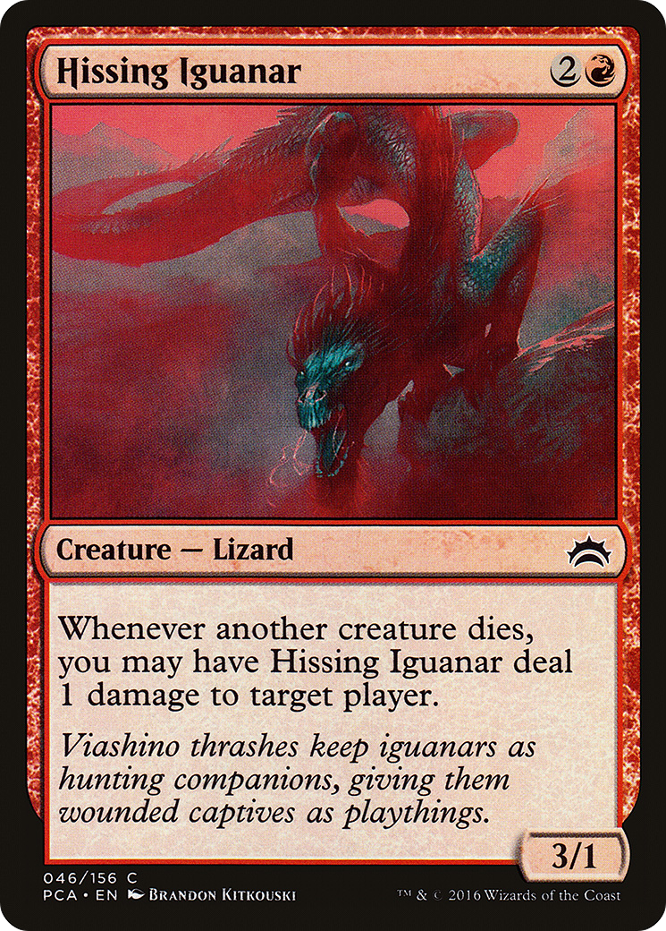 Hissing Iguanar (PCA-046)  - Planechase Anthology