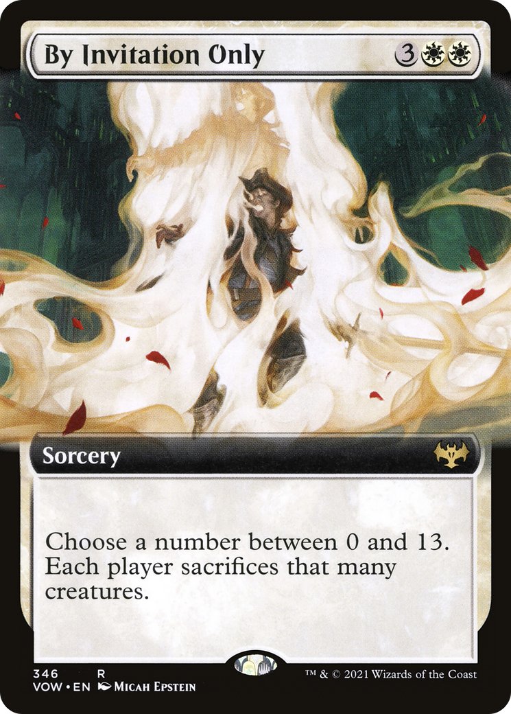 By Invitation Only (Extended Art) (VOW-346)  - Innistrad: Crimson Vow: (Extended Art)