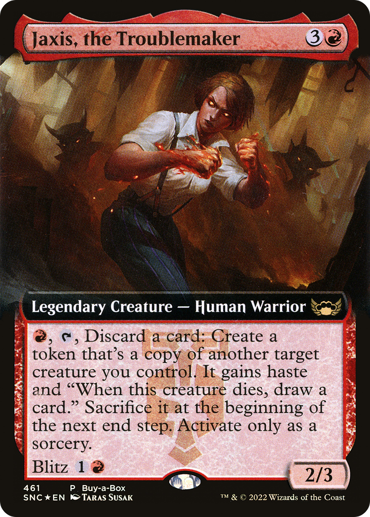 Jaxis, the Troublemaker (BABP-461)  Foil - Streets of New Capenna: (Extended Art)