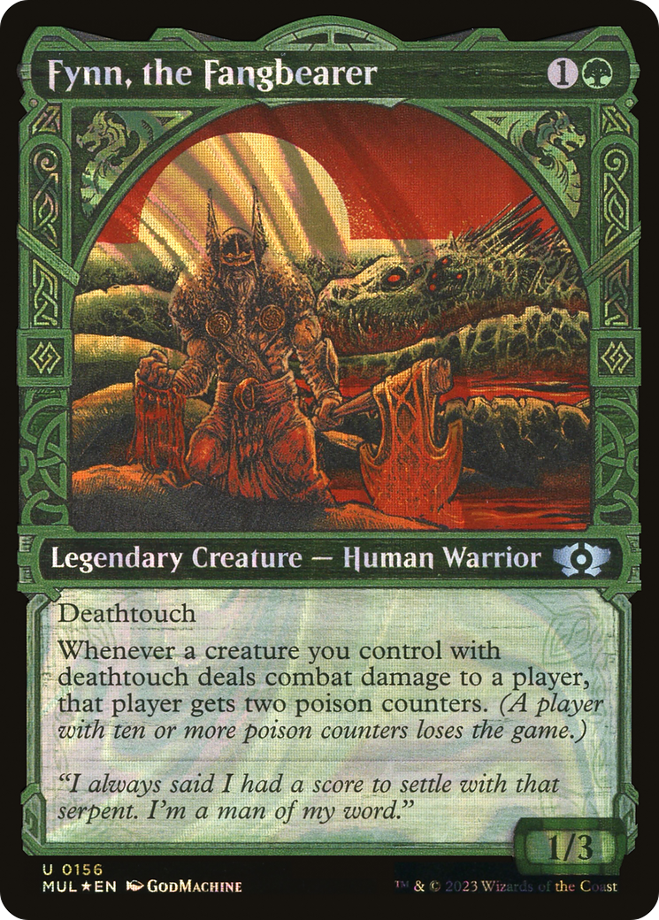 Fynn, the Fangbearer (Halo Foil) (MUL-156)  Foil - Multiverse Legends: (Showcase)