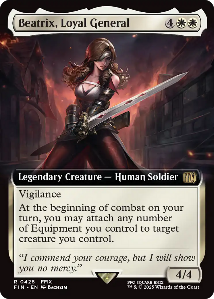 Beatrix, Loyal General (Extended Art) (FIN-426)  Foil - FINAL FANTASY: (Extended Art)