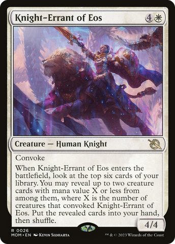 Knight-Errant of Eos (MOM-026)  Foil - March of the Machine