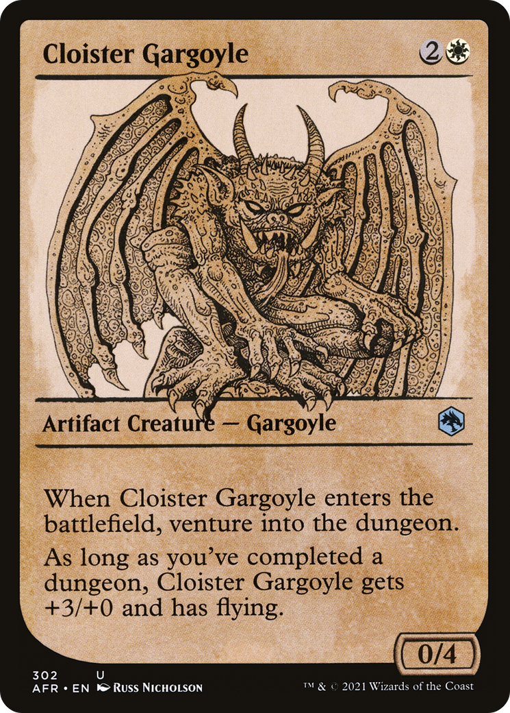 Cloister Gargoyle (Showcase) (AFR-302) - Adventures in the Forgotten Realms: (Showcase) Foil