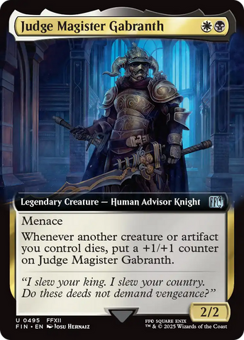 Judge Magister Gabranth (Extended Art) (FIN-495)  Foil - FINAL FANTASY: (Extended Art)