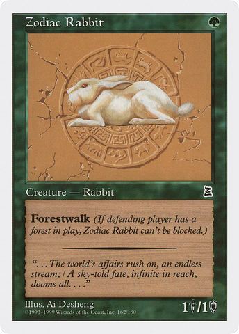 Zodiac Rabbit (PTK-162)  - Portal Three Kingdoms