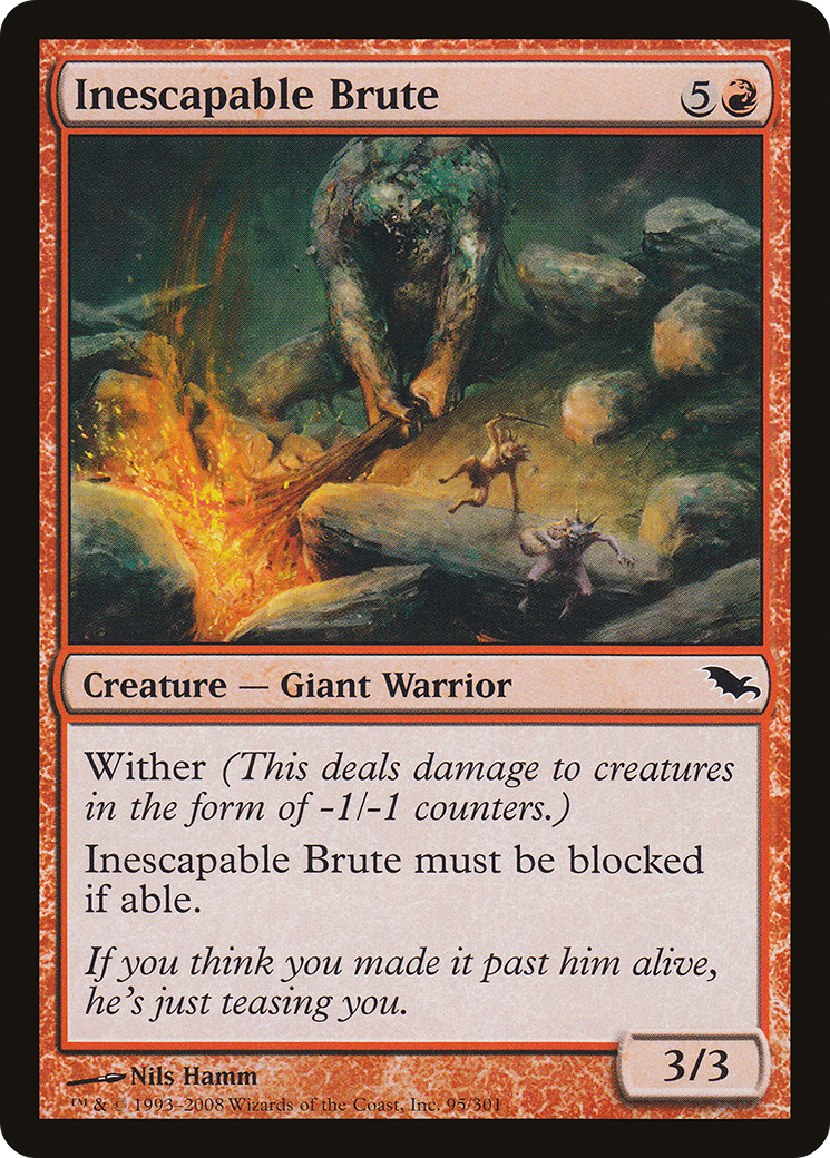 Inescapable Brute (SHM-095)  - Shadowmoor