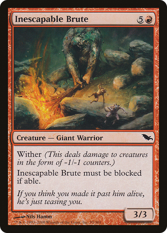 Inescapable Brute (SHM-095)  Foil - Shadowmoor