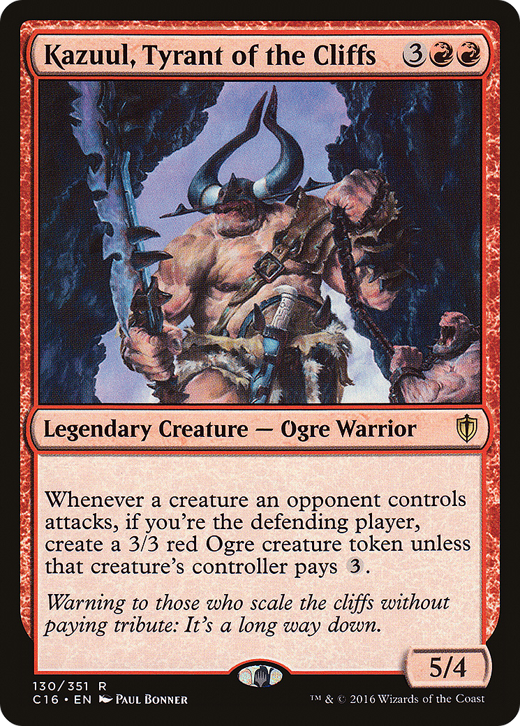 Kazuul, Tyrant of the Cliffs (C16-130)  - Commander 2016
