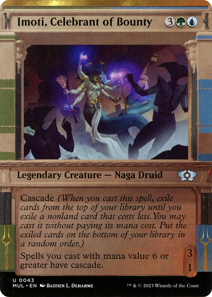 Imoti, Celebrant of Bounty (MUL-043)  - Multiverse Legends: (Showcase) (Borderless)