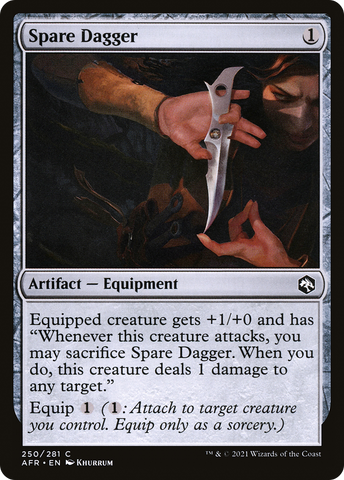 Spare Dagger (AFR-250)  - Adventures in the Forgotten Realms