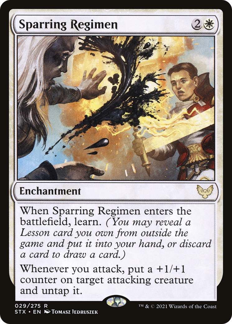 Sparring Regimen (STX-029) - Strixhaven: School of Mages Foil