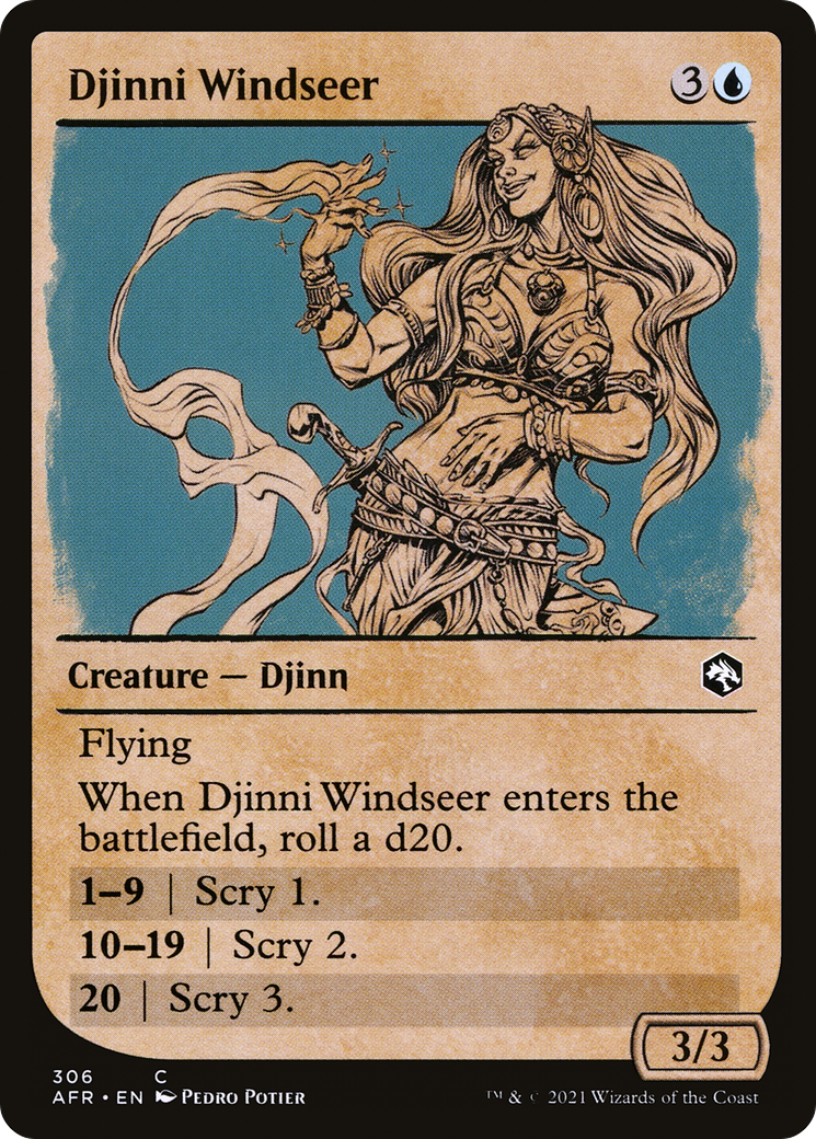 Djinni Windseer (Showcase) [Dungeons & Dragons: Adventures in the Forgotten Realms]