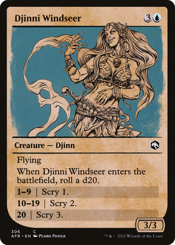 Djinni Windseer (Showcase) (AFR-306)  - Adventures in the Forgotten Realms: (Showcase)