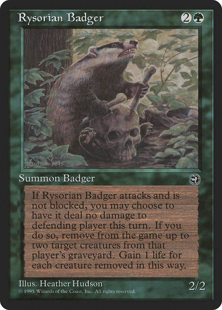 Rysorian Badger (HML-)  - Homelands