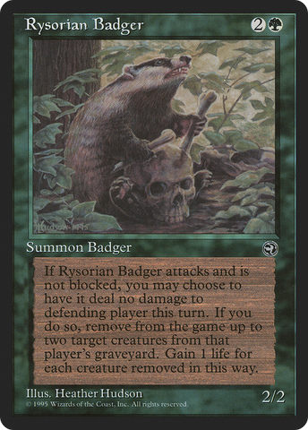 Rysorian Badger (HML-)  - Homelands