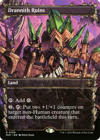 Drannith Ruins (Showcase) (MAT-100)  Foil - March of the Machine: The Aftermath: (Showcase) (Borderless)
