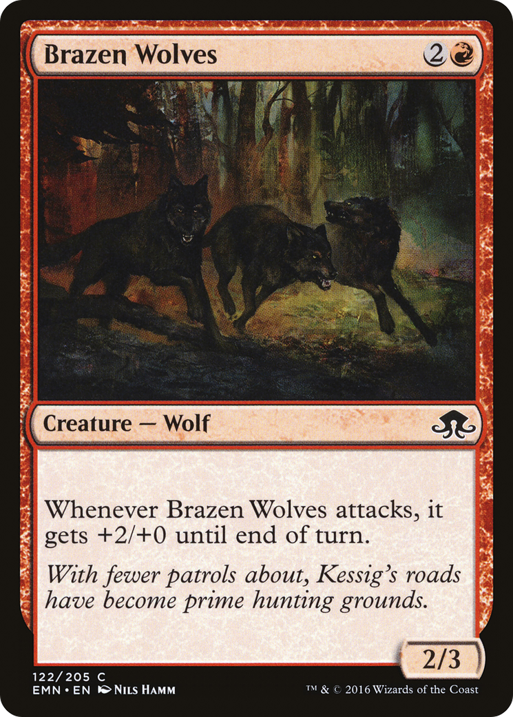 Brazen Wolves (EMN-122)  Foil - Eldritch Moon
