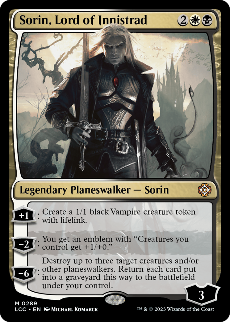 Sorin, Lord of Innistrad (LCC-289)  - The Lost Caverns of Ixalan Commander