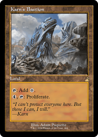 Karn's Bastion (Retro Frame) (RVR-464)  Foil - Ravnica Remastered
