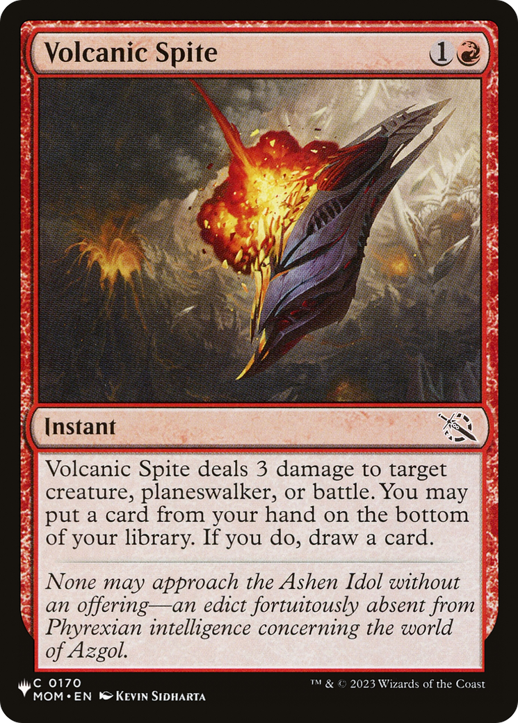 Volcanic Spite (LIST-MOM-170)  - The List