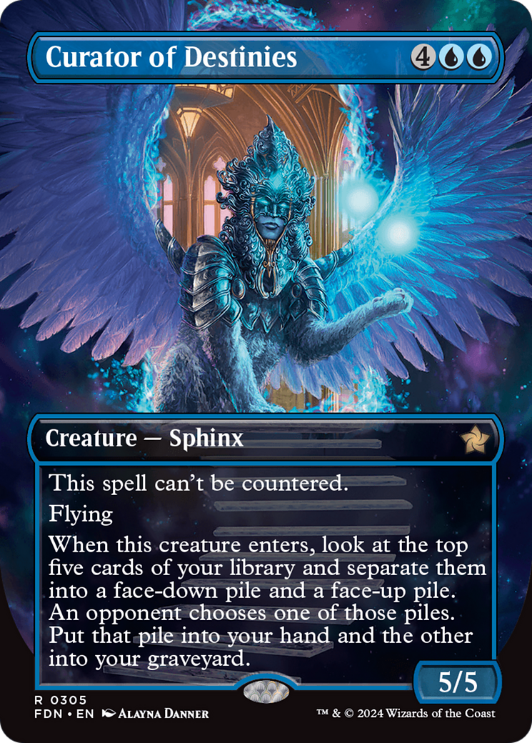 Curator of Destinies (Borderless) (FDN-305)  Foil - Foundations