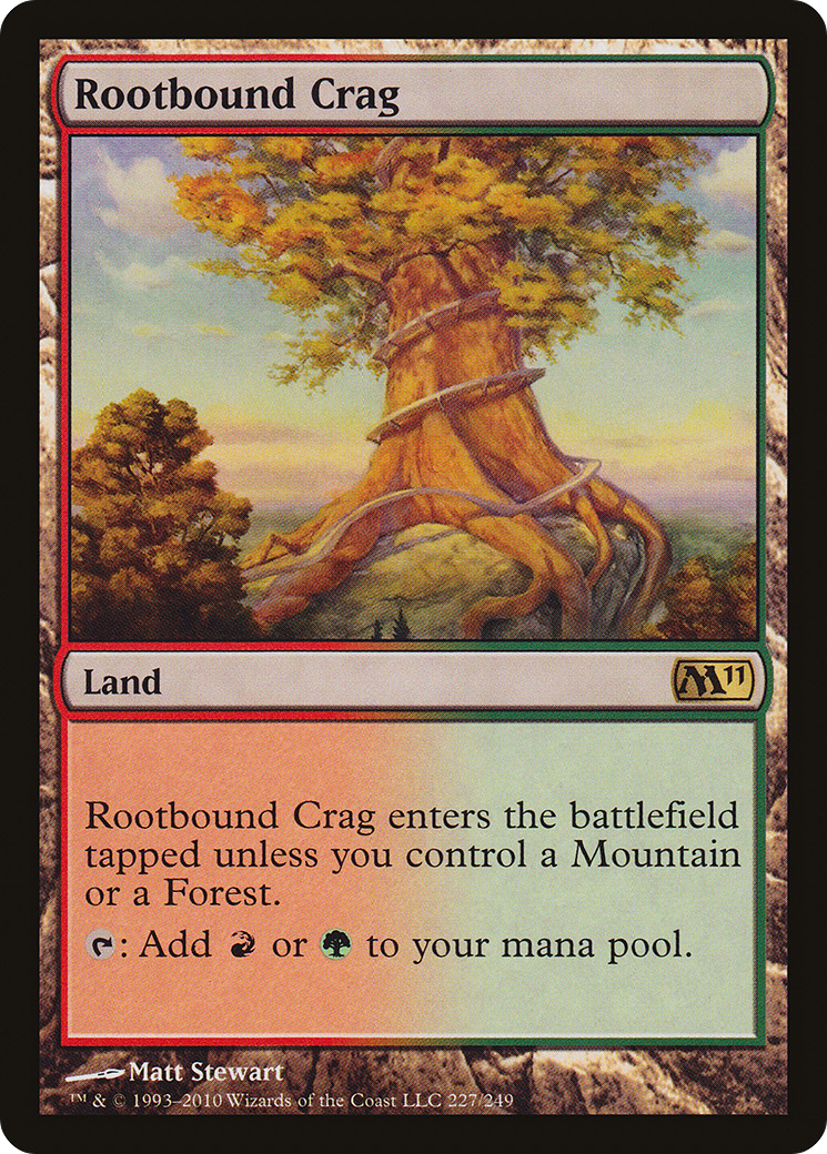 Rootbound Crag (M11-227)  - Magic 2011