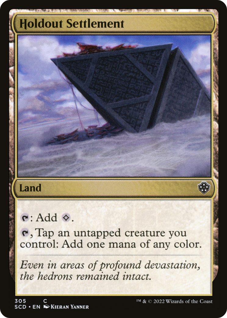 Holdout Settlement (SCD-305)  - Starter Commander Decks