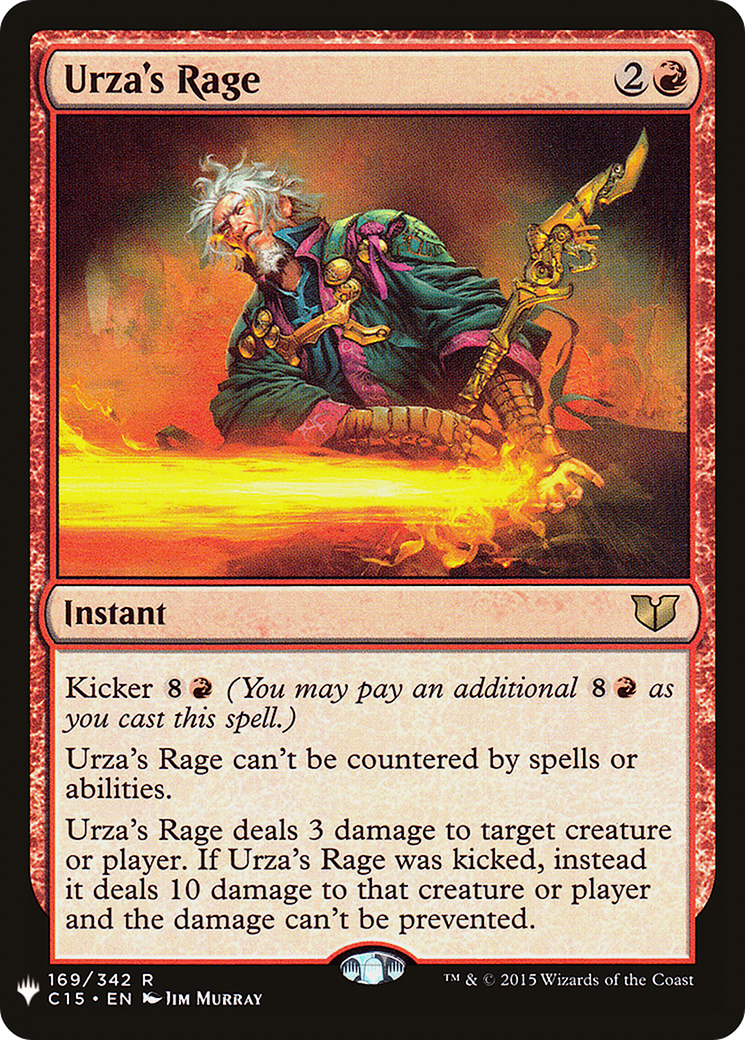 Urza's Rage (LIST-C15-169)  - The List