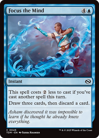 Focus the Mind (TDM-045)  Foil - Tarkir: Dragonstorm