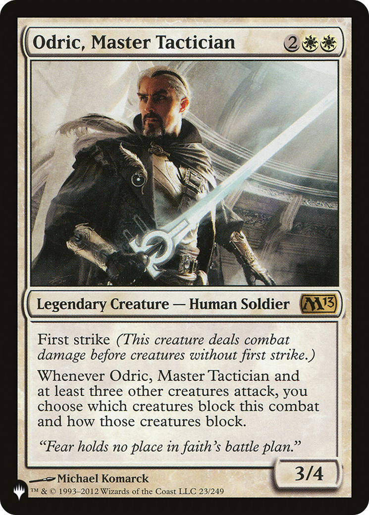 Odric, Master Tactician (LIST-M13-23)  - The List