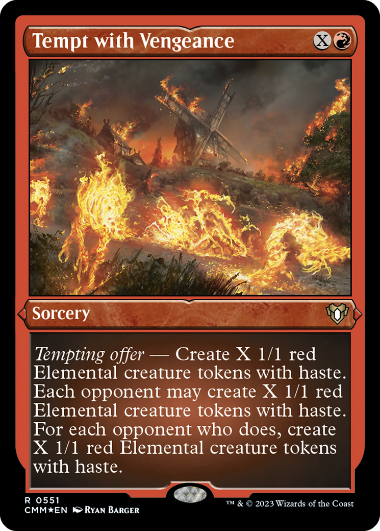 Tempt with Vengeance (CMM-551)  Etched Foil - Commander Masters