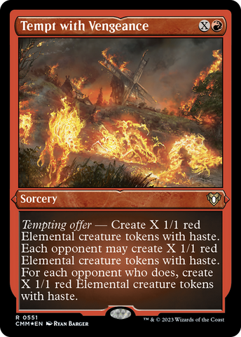 Tempt with Vengeance (CMM-551)  Etched Foil - Commander Masters