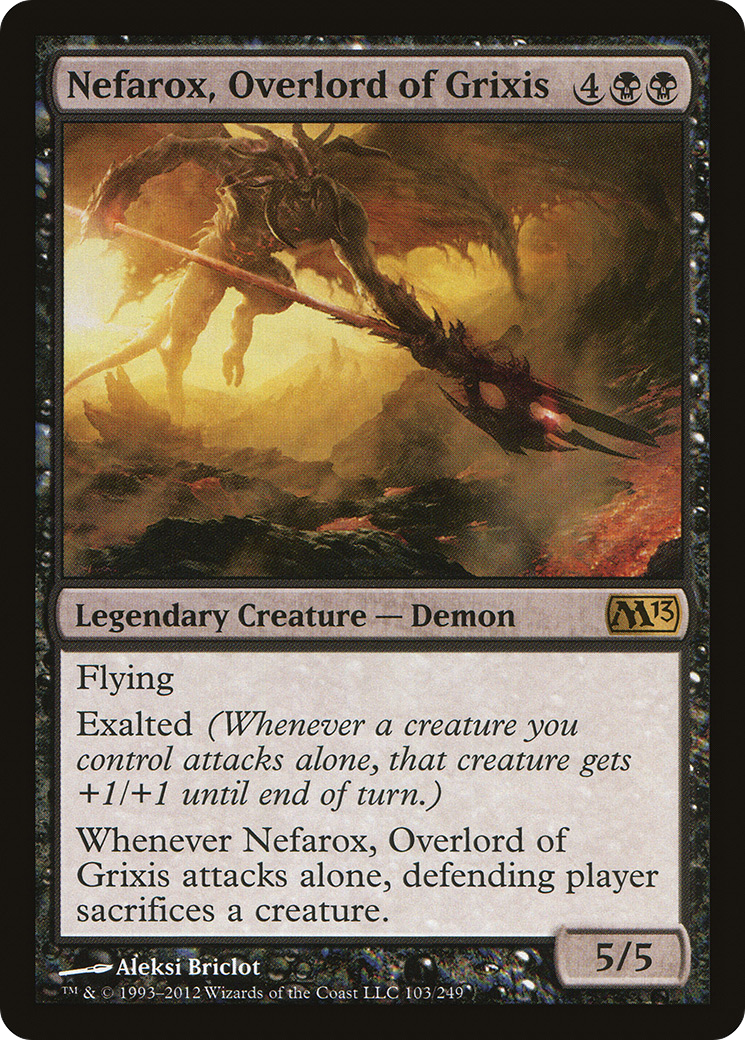 Nefarox, Overlord of Grixis (M13-103)  - Magic 2013