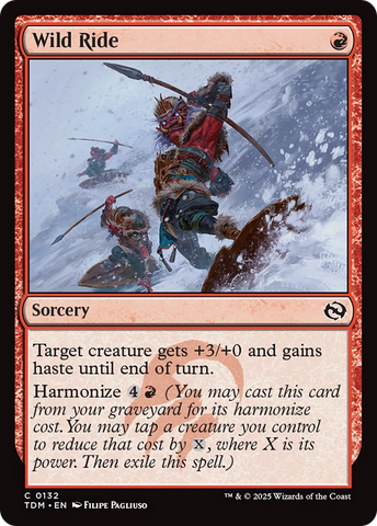 Wild Ride (TDM-132)  - Tarkir: Dragonstorm