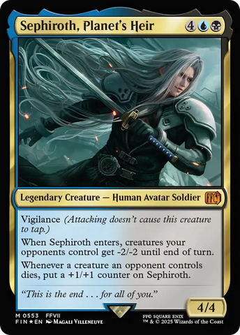 Sephiroth, Planet's Heir (FIN-553)  Foil - FINAL FANTASY