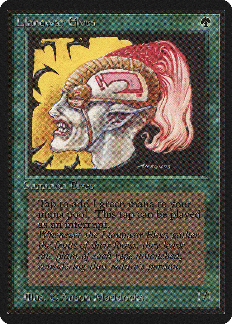 Llanowar Elves (LEB-)  - Limited Edition Beta