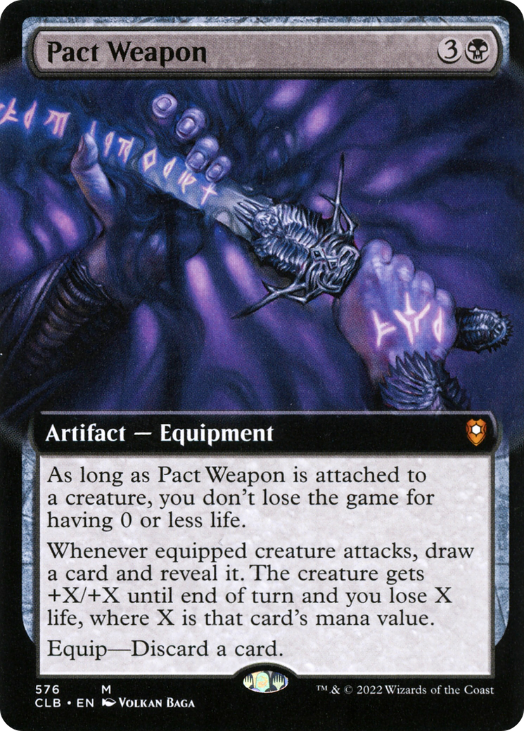 Pact Weapon (Extended Art) (CLB-576)  - Commander Legends: Battle for Baldur's Gate: (Extended Art)
