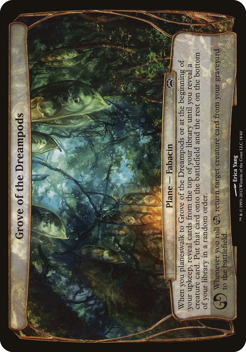 Grove of the Dreampods (Planechase 2012) (OVER-018)  - Planechase 2012 Planes