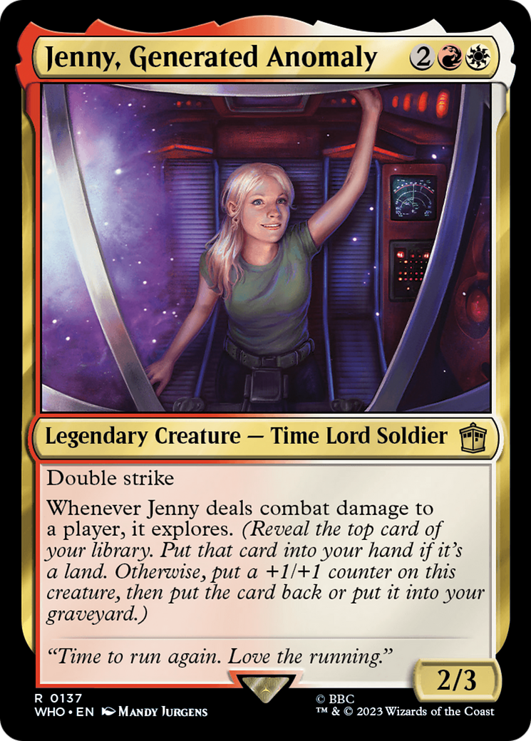 Jenny, Generated Anomaly (WHO-137)  Foil - Doctor Who