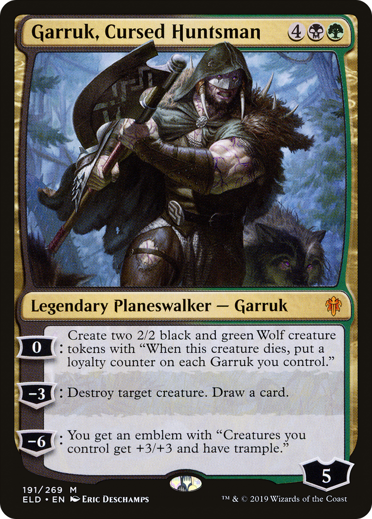 Garruk, Cursed Huntsman (ELD-191)  - Throne of Eldraine