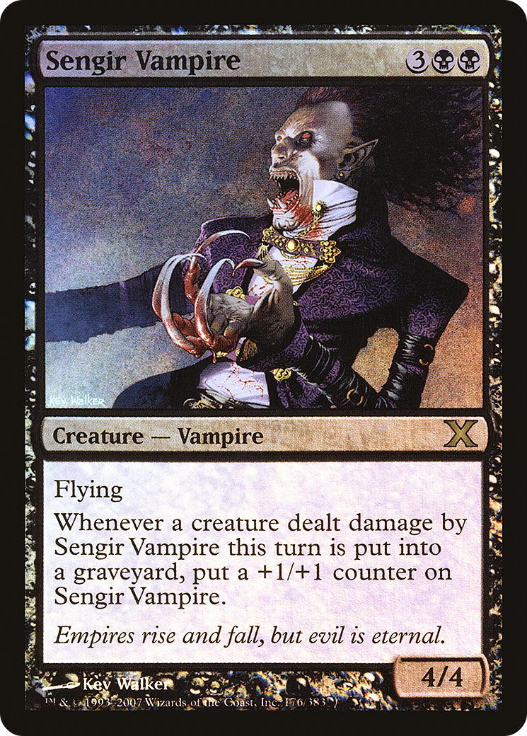 Sengir Vampire (10E-176★)  Foil - Tenth Edition