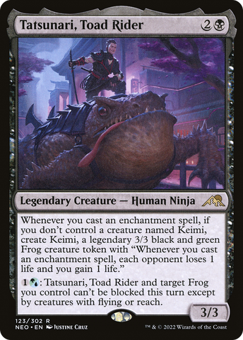 Tatsunari, Toad Rider (NEO-123)  - Kamigawa: Neon Dynasty