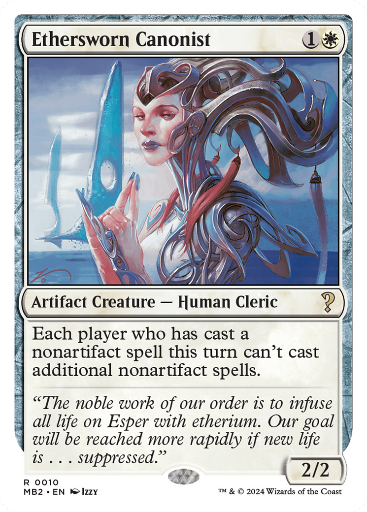 Ethersworn Canonist (White Border) (MB2-010)  - Mystery Booster 2
